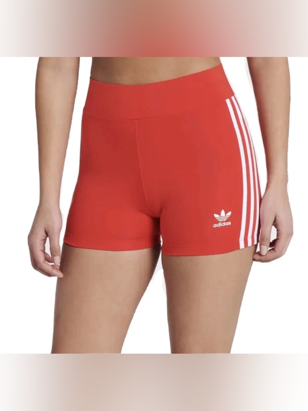 Adidas Originals Traceable Red Booty Shorts Women's Size S Small New NWT